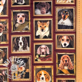 Tissu déco Dogs golden age digital print