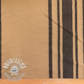 Tissu déco Bernadette stripe lin noir