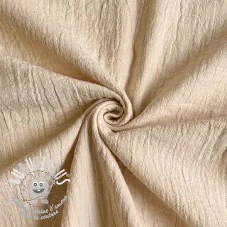 Tissu double gaze/mousseline SLUB SIMPLY NATURAL
