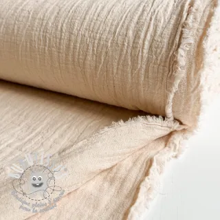Tissu double gaze/mousseline SLUB SIMPLY NATURAL