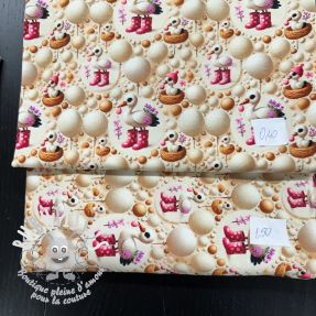 Paquet de tissus jersey digital print 2178