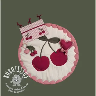 Tissu coton Cherries playmat PANEL digital print