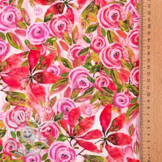 Viscose RAYON POPLIN Printed Rosie design A
