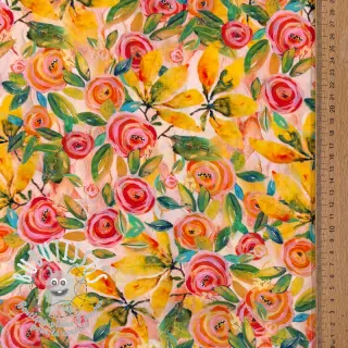 Viscose RAYON POPLIN Printed Rosie design C