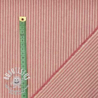 Tissu déco DOBBY Colored stripe blush