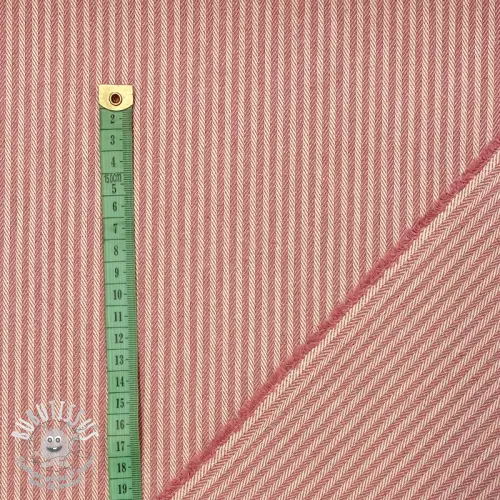 Tissu déco DOBBY Colored stripe blush