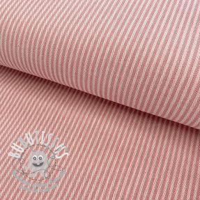 Tissu déco DOBBY Colored stripe blush