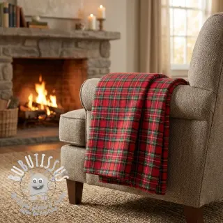 Tissu coton LIGHT FLANNEL Check design G