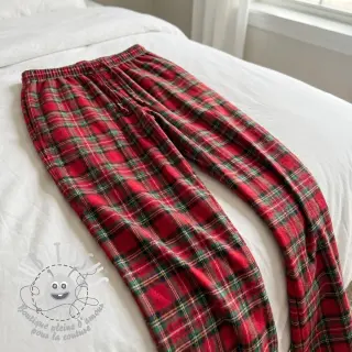 Tissu coton LIGHT FLANNEL Check design G