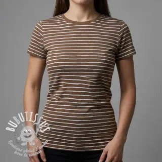 Jersey Stripes dark khaki
