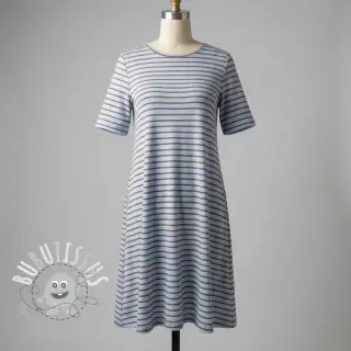 Jersey Stripes dusty blue