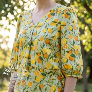 Viscose RAYON POPLIN Fruity design E