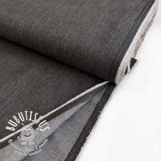Tissu coton JEANS Chambre black