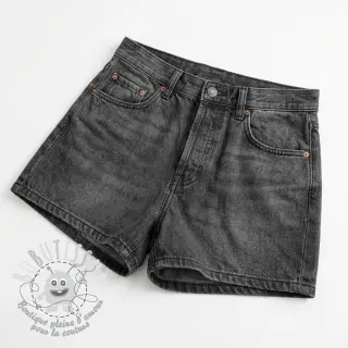 Tissu coton JEANS Chambre black