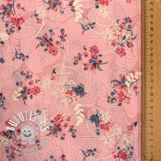 Tissu en coton avec un mélange Burny lovely pink