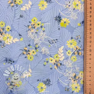 Tissu en coton avec un mélange Burny lovely blue