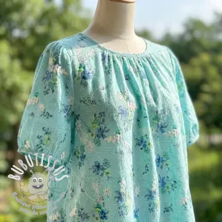 Tissu en coton avec un mélange Burny lovely green