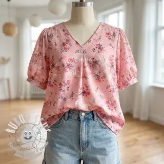 Tissu en coton avec un mélange Burny lovely pink