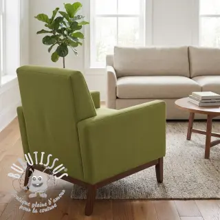 Tissu coton TWILL soft brushed lime