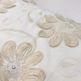Tissu coton EMBROIDERY Bellagio butter