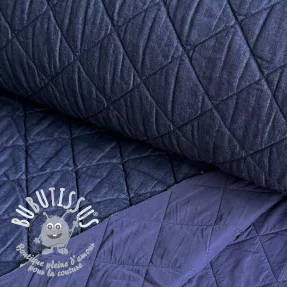 Tissu matelassé Stepples Denim square