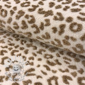 Tissu de manteau TEDDY Panthera light brown