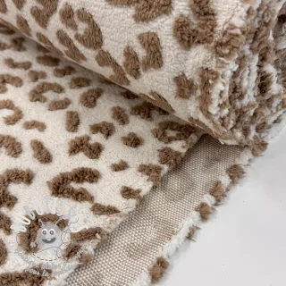 Tissu de manteau TEDDY Panthera light brown