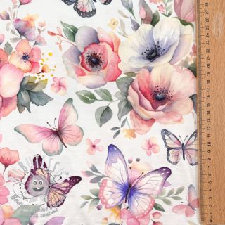 Jersey VISCOSE LYCRA HEAVY Soft and vibrant design D