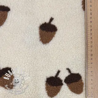 Tissu de manteau TEDDY JACQUARD Acorns