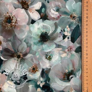 Jersey VISCOSE LYCRA HEAVY Classic flowers design B