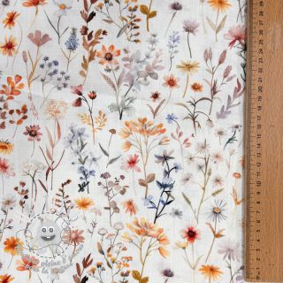 Viscose lin Flower sea design B