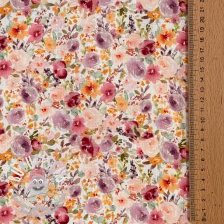 Viscose lin Floral design C