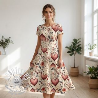 Jersey VISCOSE LYCRA HEAVY Combi design B