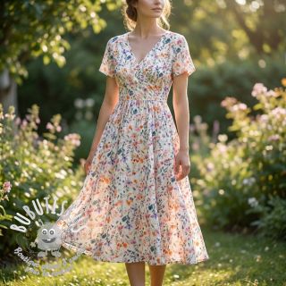 Viscose lin Shabby chic design D