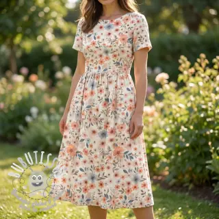 Viscose lin Sweet and small design B