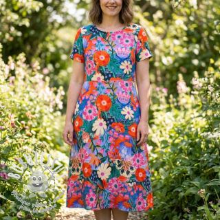 Viscose lin Bright and bold design A