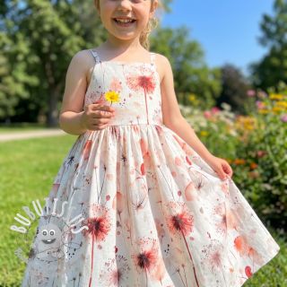 Viscose lin Flower sea design C