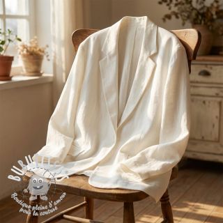 Viscose lin SPANDEX off white