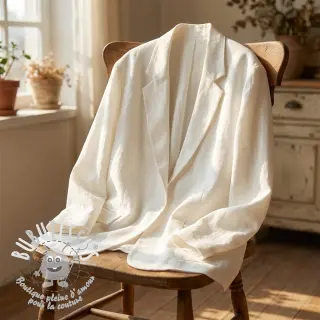 Viscose lin SPANDEX off white
