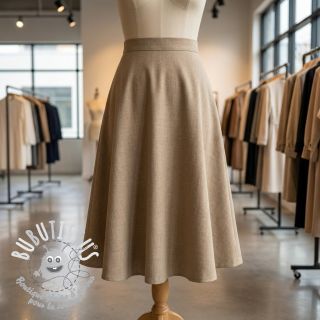 Viscose lin SPANDEX taupe