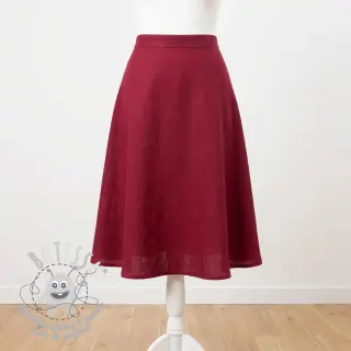 Viscose lin SPANDEX burgundy