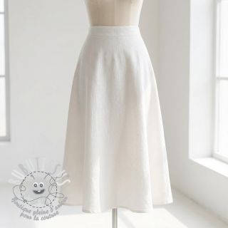 Viscose lin SPANDEX off white