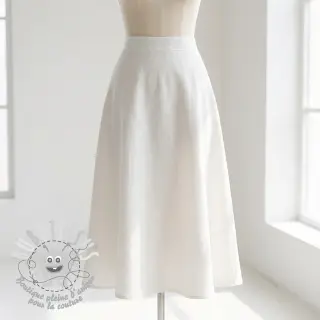 Viscose lin SPANDEX off white