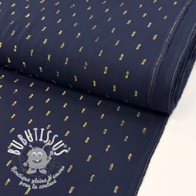 Viscose LUREX navy