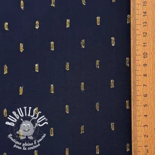 Viscose LUREX navy