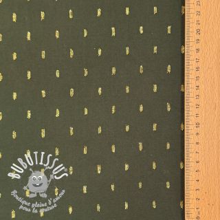 Viscose LUREX dark green