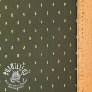 Viscose LUREX dark green