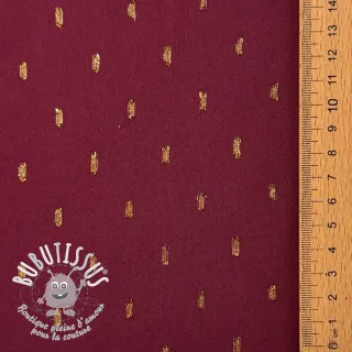 Viscose LUREX burgundy