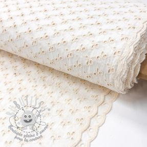 Tissu coton EMBROIDERY Rosemary white