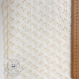 Tissu coton EMBROIDERY Rosemary white